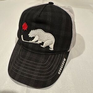 Gongshow My Inner Beast Black and Gray Hockey Bear Cap